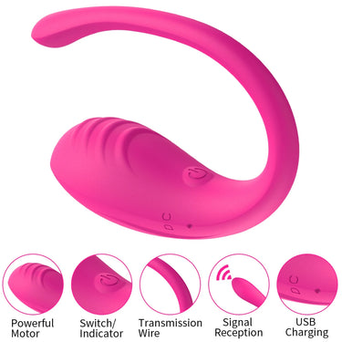 a pink vibrating device with instructions to use it